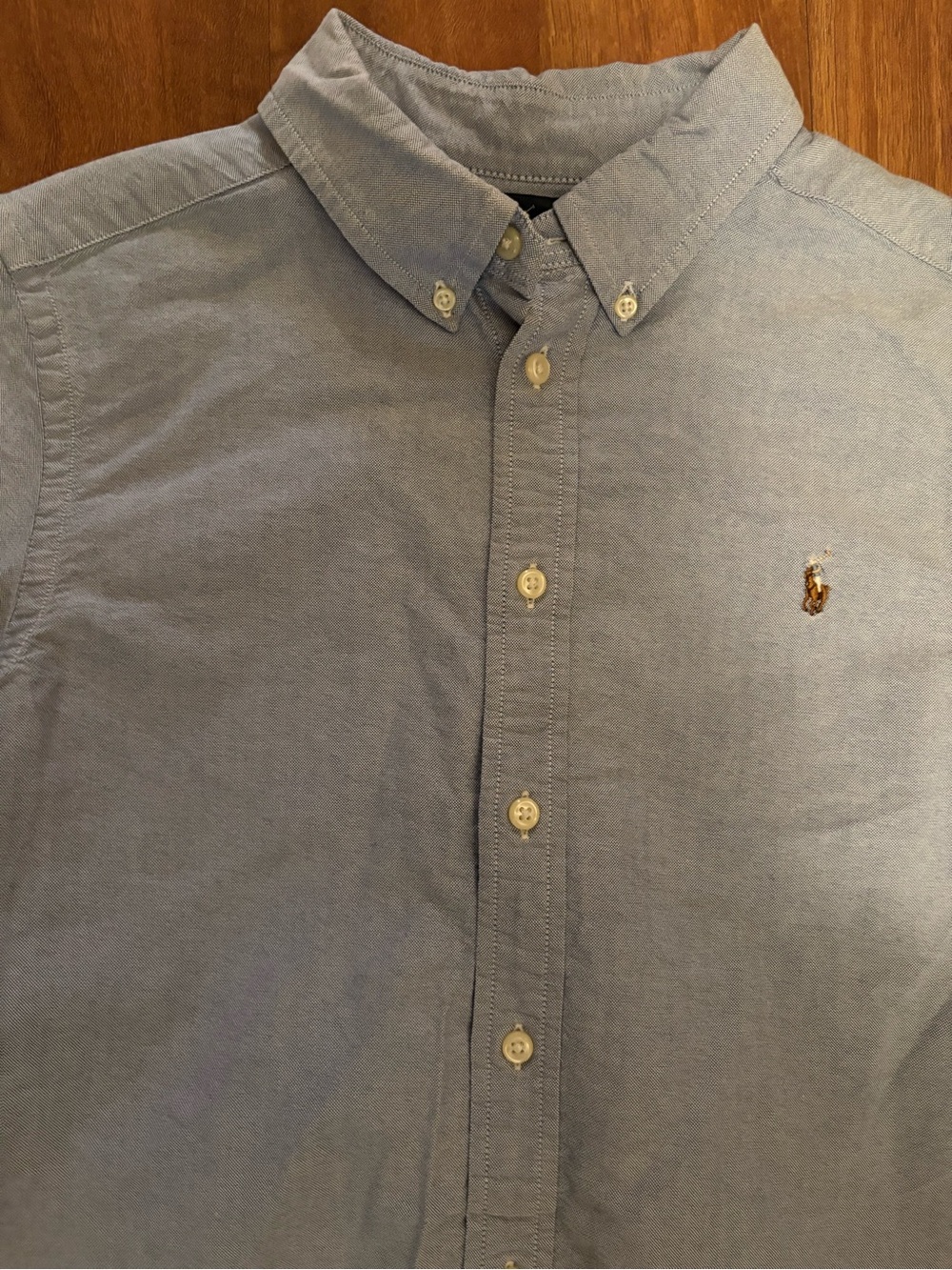 Ralph Lauren Light Blue Button-Down Oxford Shirt Boys Large 14/16 - Picture 4 of 7